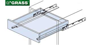 Concealed Fixing Drawer Runners Soft Close