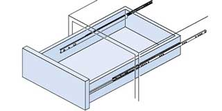 Groove Fixing Drawer Runners
