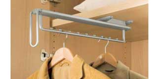 Pull Out Wardrobe Rails